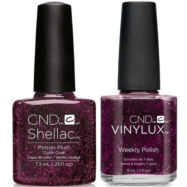 CND Creative Nail Design Vinylux + Shellac Poison Plum