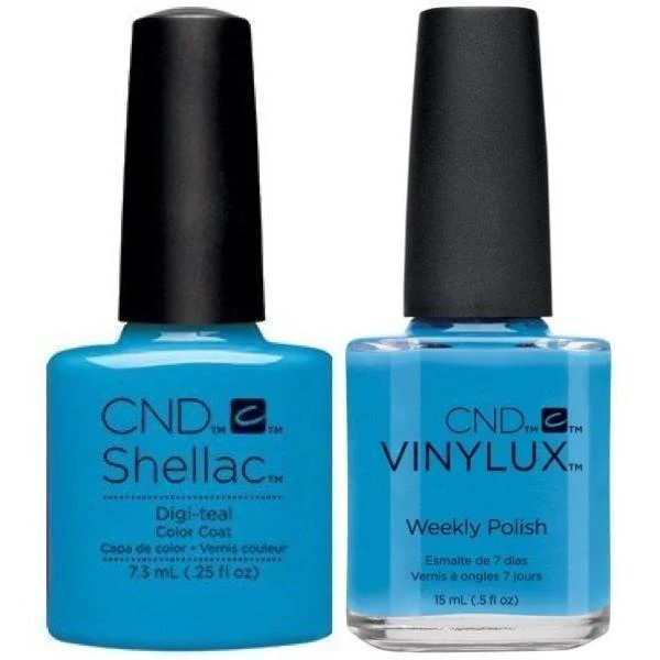 CND Creative Nail Design Vinylux + Shellac Digi-teal