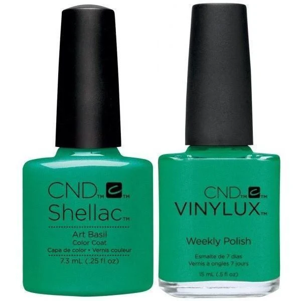 CND Creative Nail Design Vinylux + Shellac Art Basil