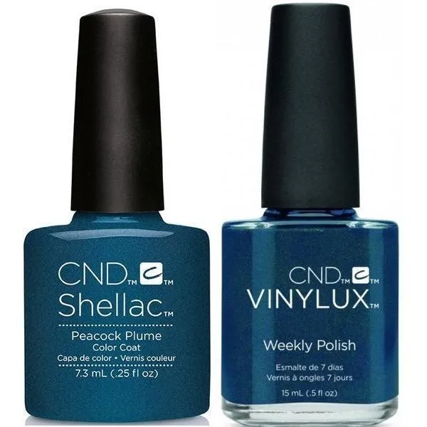 CND Creative Nail Design Vinylux + Shellac Peacock Plume