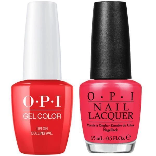 OPI GelColor + Matching Lacquer Opi On Collins Ave #B76