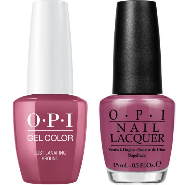 OPI GelColor + Matching Lacquer Just Lanai-ing Around #H72