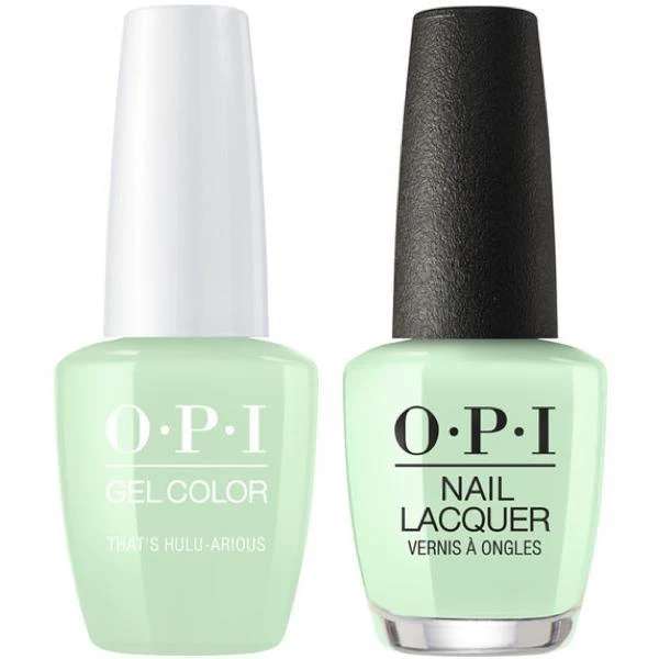 OPI GelColor + Matching Lacquer That's Hula-rious! #H65