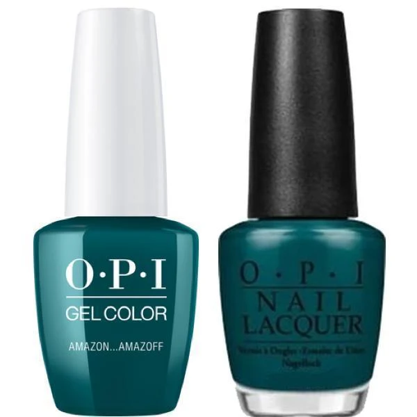 OPI GelColor + Matchig Lacquer Amazon...Amazoff #A64