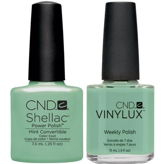 CND Creative Nail Design Vinylux + Shellac Mint Convertible