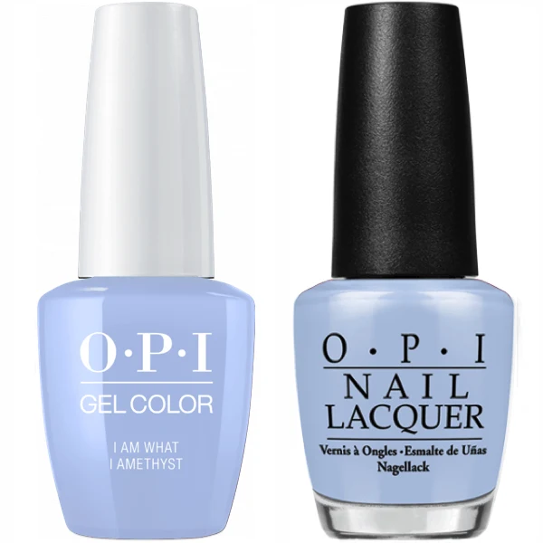 OPI GelColor + Matching Lacquer I Am What I Amethyst #T76