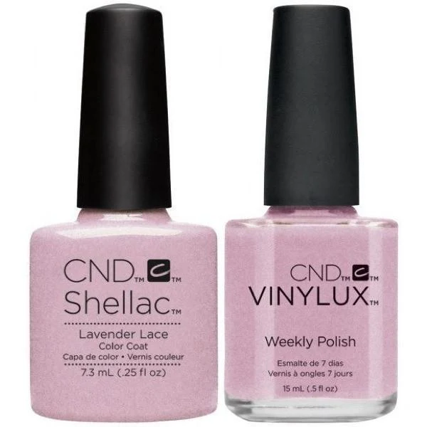 CND Creative Nail Design Vinylux + Shellac Lavender Lace
