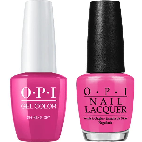 OPI GelColor + Matching Lacquer Shorts Story #B86