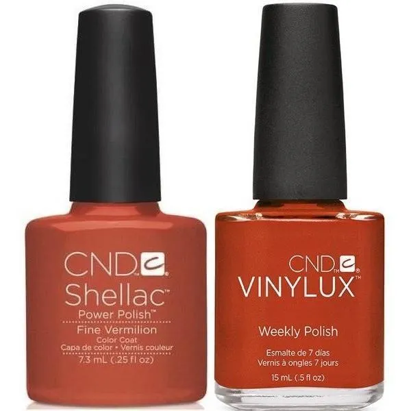 CND Creative Nail Design Vinylux + Shellac Fine Vermilion