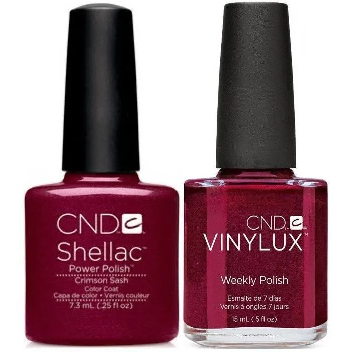 CND Creative Nail Design Vinylux + Shellac Crimson Sash