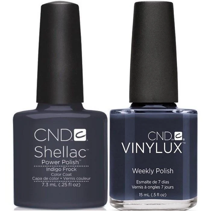 CND Creative Nail Design Vinylux + Shellac Indigo Frock