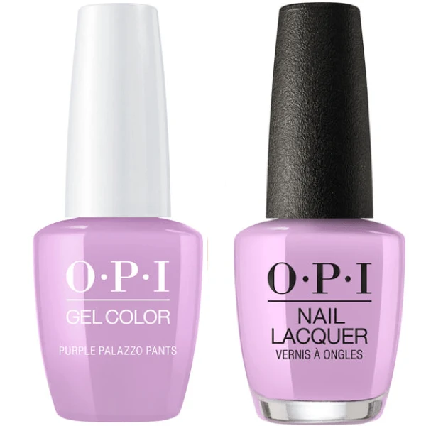 OPI GelColor + Matching Lacquer Purple Palazzo Pants #V34
