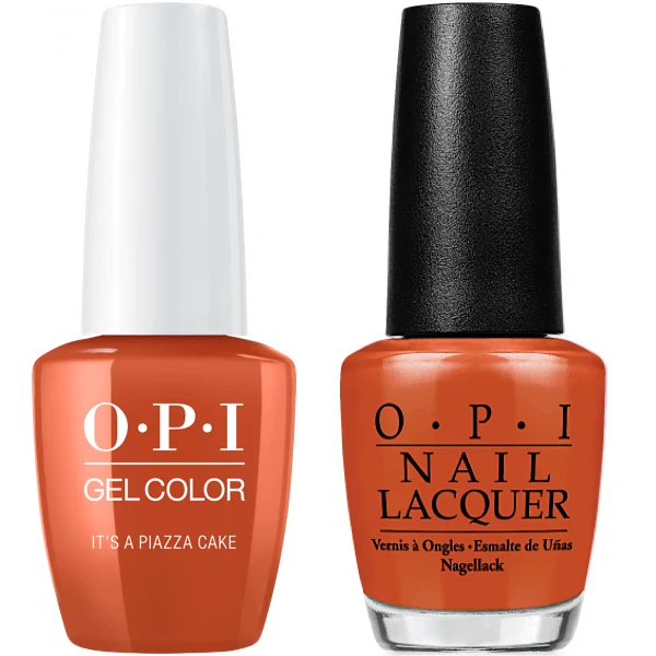 OPI GelColor + Matching Lacquer It's A Piazza Cake #V26
