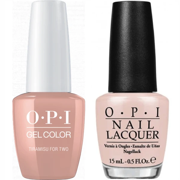OPI GelColor + Matching Lacquer Tiramisu For Two #V28
