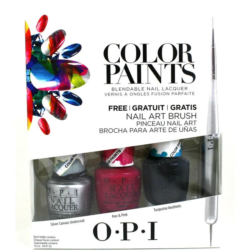 OPI Bendable Nail Lacquer Color Paints 3 Color Set 0.5 oz Each