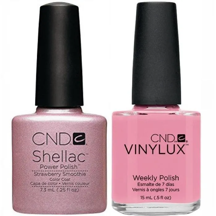 CND Creative Nail Design Vinylux + Shellac Strawberry Smoothie