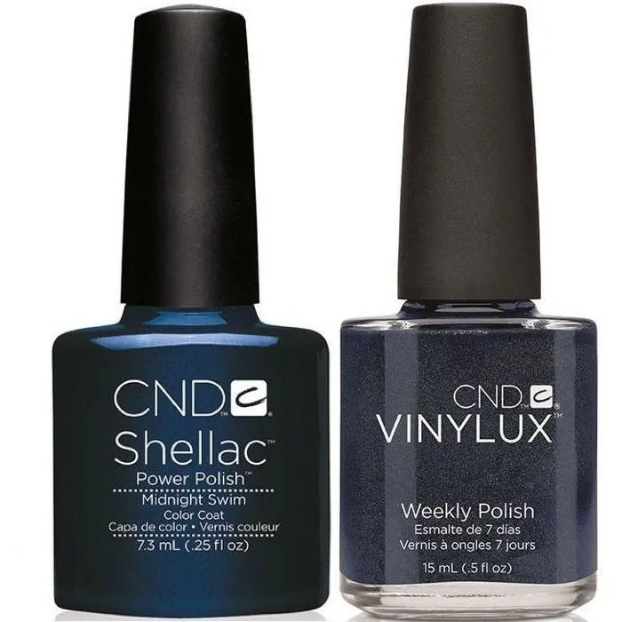 CND Creative Nail Design Vinylux + Shellac Midnight Swim