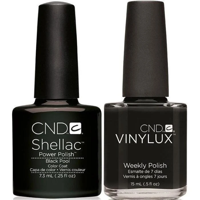 CND Creative Nail Design Vinylux + Shellac Black Pool