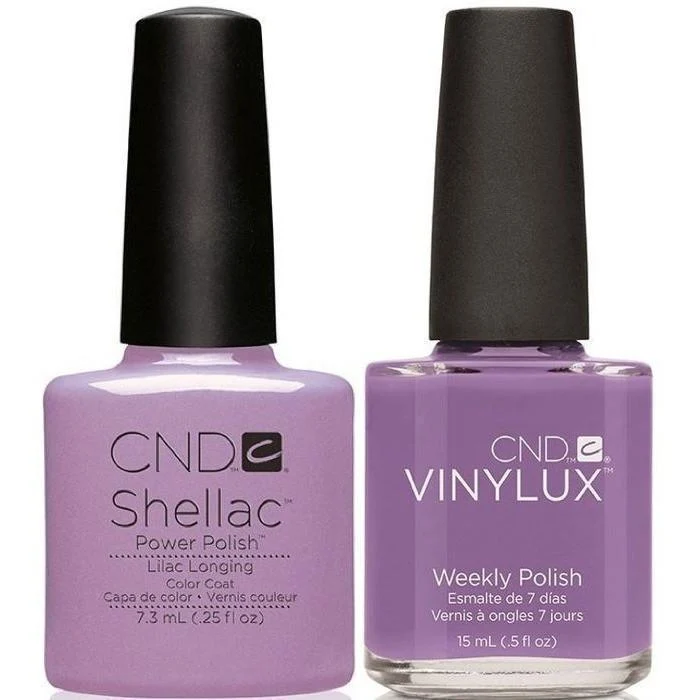 CND Creative Nail Design Vinylux + Shellac Lilac Longing