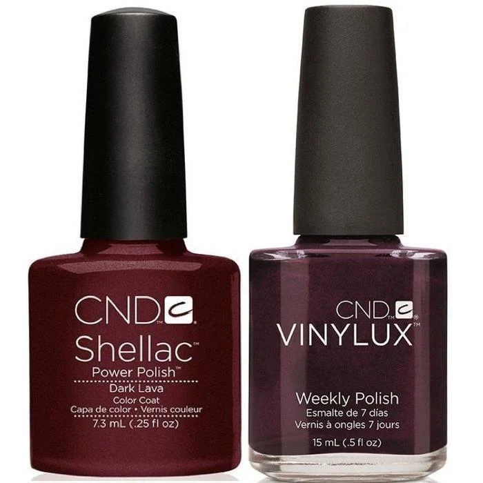 CND Creative Nail Design Vinylux + Shellac Dark Lava
