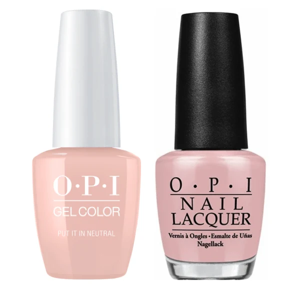 OPI GelColor + Matching Lacquer Put It In Neutral #T65