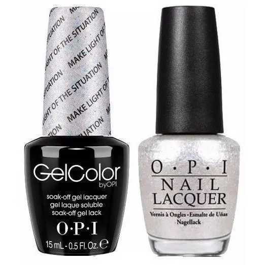 OPI GelColor + Matching Lacquer Make Light Of The Situation #T68