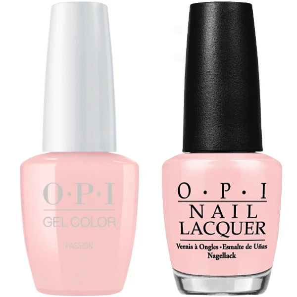 OPI GelColor + Matching Lacquer Passion #H19 0.5 oz 15 mL