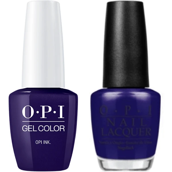 OPI GelColor + Matching Lacquer OPI Ink #B61