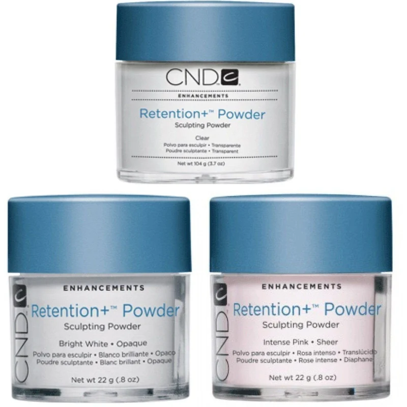 CND Retention + Sculpting Powder 0.8 oz each Set Of 3