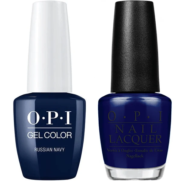 OPI GelColor + Matching Lacquer Russian Navy #R54