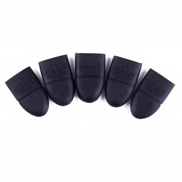 Born Pretty - Gel Polish Remover Black Silicone Wrap 10 pcs #35368-1