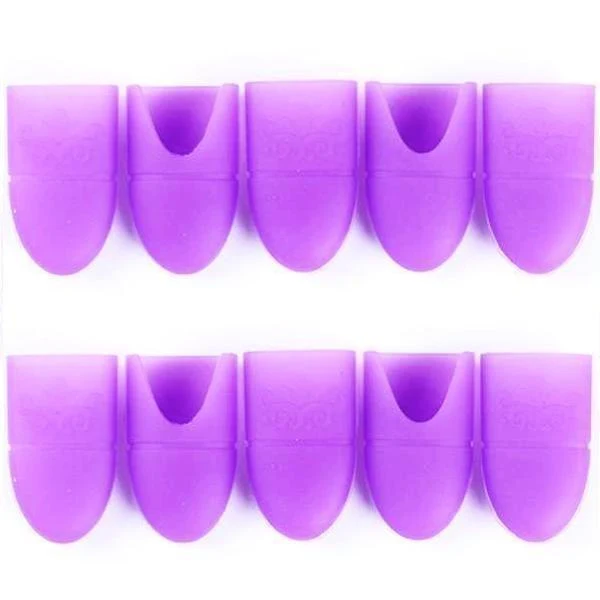 Born Pretty - Gel Polish Remover Purple Silicone Wrap 10 pcs #39658-2