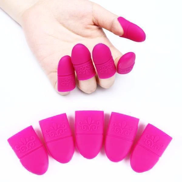 Born Pretty - Gel Polish Remover Purple Silicone Wrap 10 pcs #39658-2