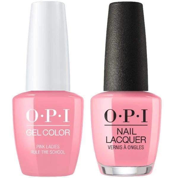 OPI GelColor + Matching Lacquer Pink Ladies Rule The School #G48