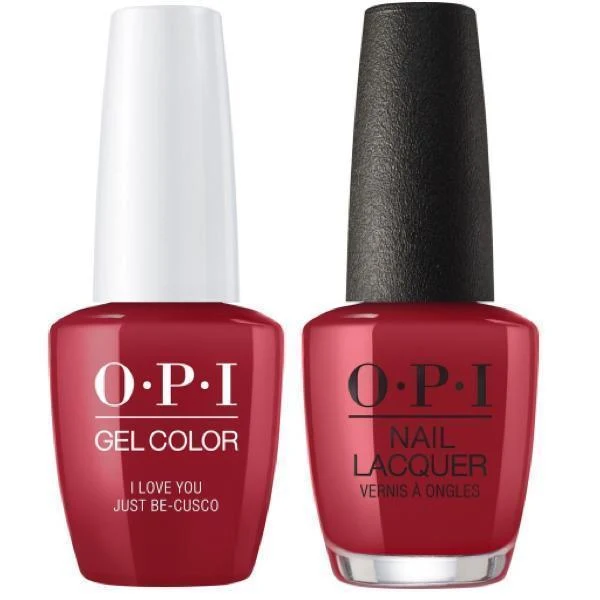 OPI GelColor + Matching Lacquer I Love You Just Be-Cusco #P39