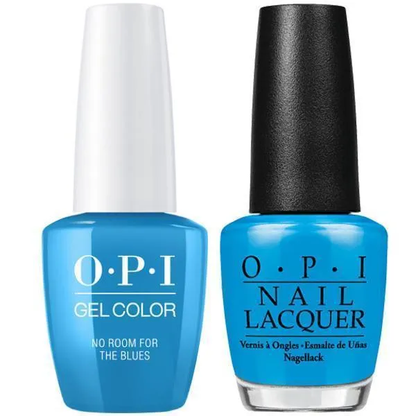 OPI GelColor + Matching Lacquer No Room For The Blues #B83