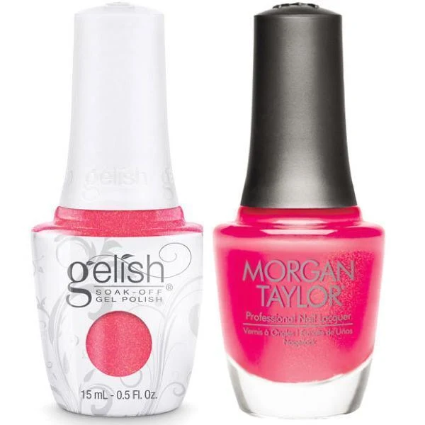 Harmony Gelish Hip Hot Coral #1110222+ Morgan Taylor #50222