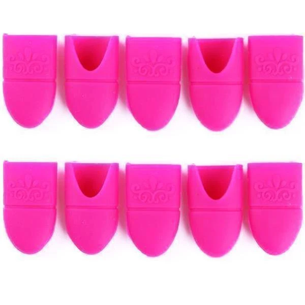 Born Pretty - Gel Polish Remover Pink Silicone Wrap 10 pcs #39658-4