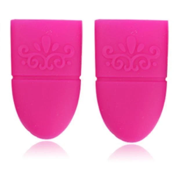 Born Pretty - Gel Polish Remover Pink Silicone Wrap 10 pcs #39658-4