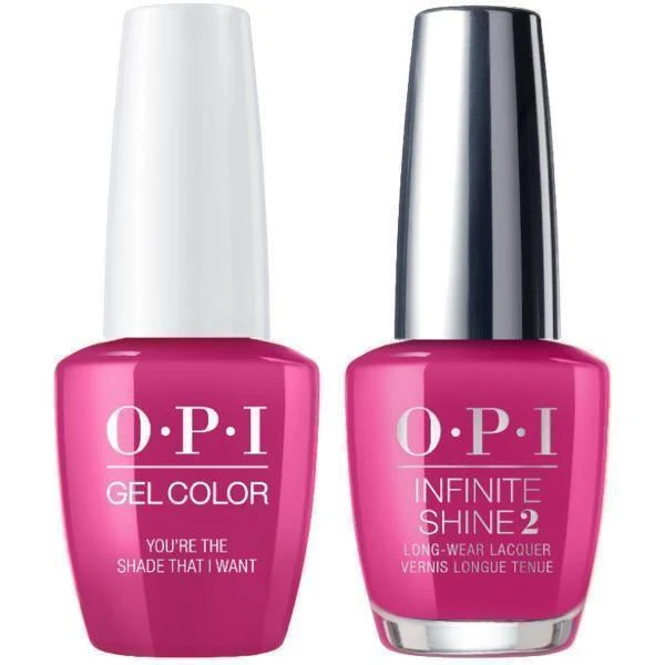 OPI GelColor You're The Shade That I Want #G50 + Infinite Shine #G50