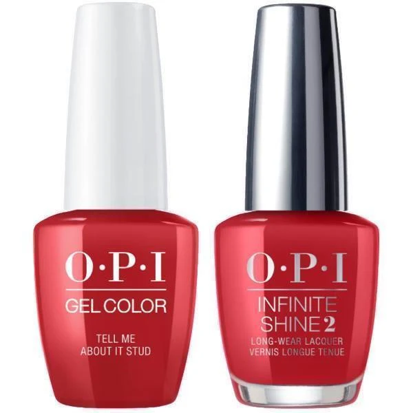 OPI GelColor Tell Me About It Stud #G51 + Infinite Shine #G51