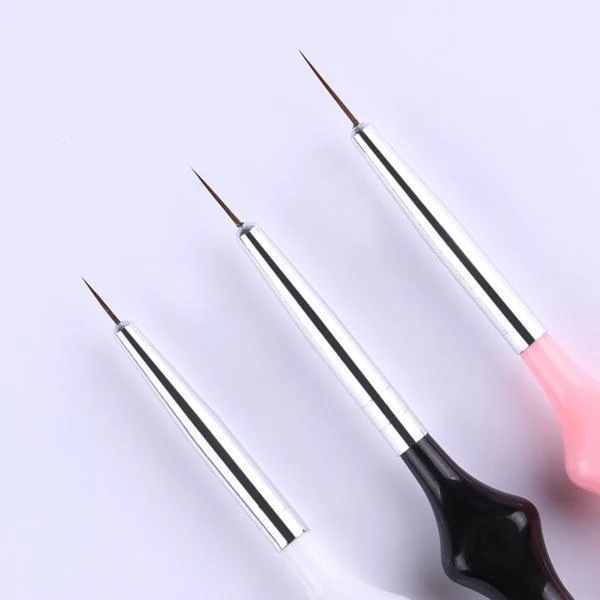Born Pretty - Nail Liner Brush Set 3 Pcs #40899