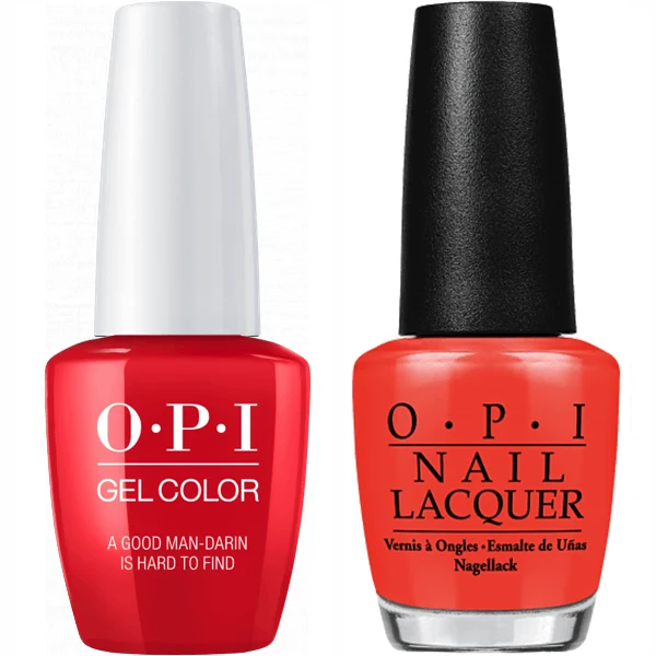 OPI GelColor + Matching Lacquer A Good Man-Darin Is Hard To Find #H47