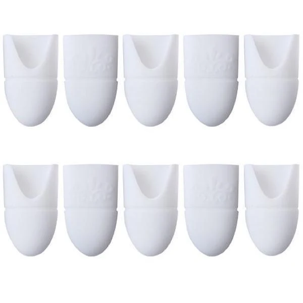 Born Pretty - Gel Polish Remover White Silicone Wrap 10 pcs #35368-3