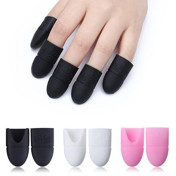 Born Pretty - Gel Polish Remover White Silicone Wrap 10 pcs #35368-3