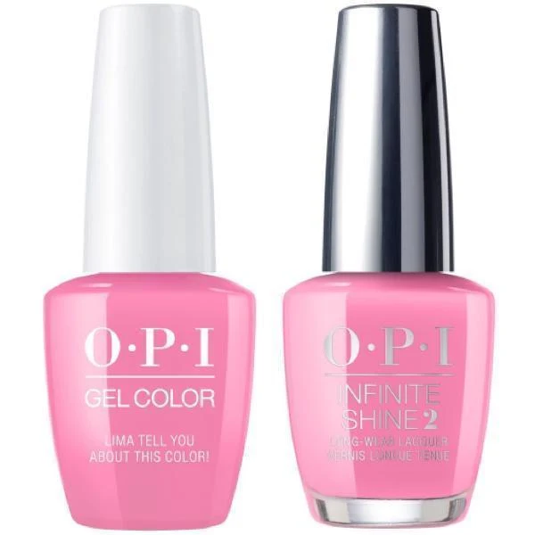OPI GelColor + Infinite Shine Lima Tell You About This Color #P30
