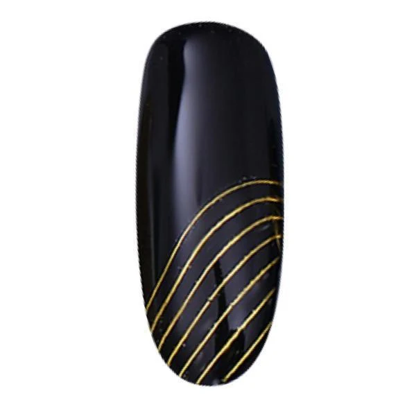 Born Pretty - 3D Nail Sticker Lines Gold #41287-1