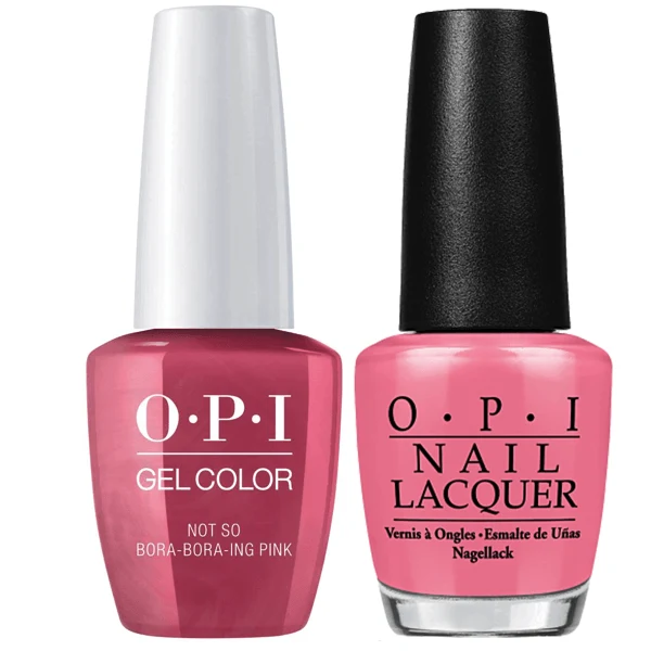 OPI GelColor + Matching Lacquer Not So Bora Bora-ing Pink #S45