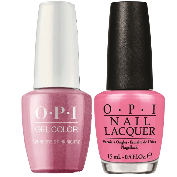 OPI GelColor + Matching Lacquer Aphrodite's Pink Nightie #G01