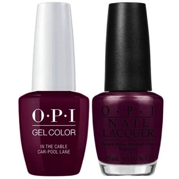OPI GelColor + Matching Lacquer In The Cable Car-Pool Lane #F62